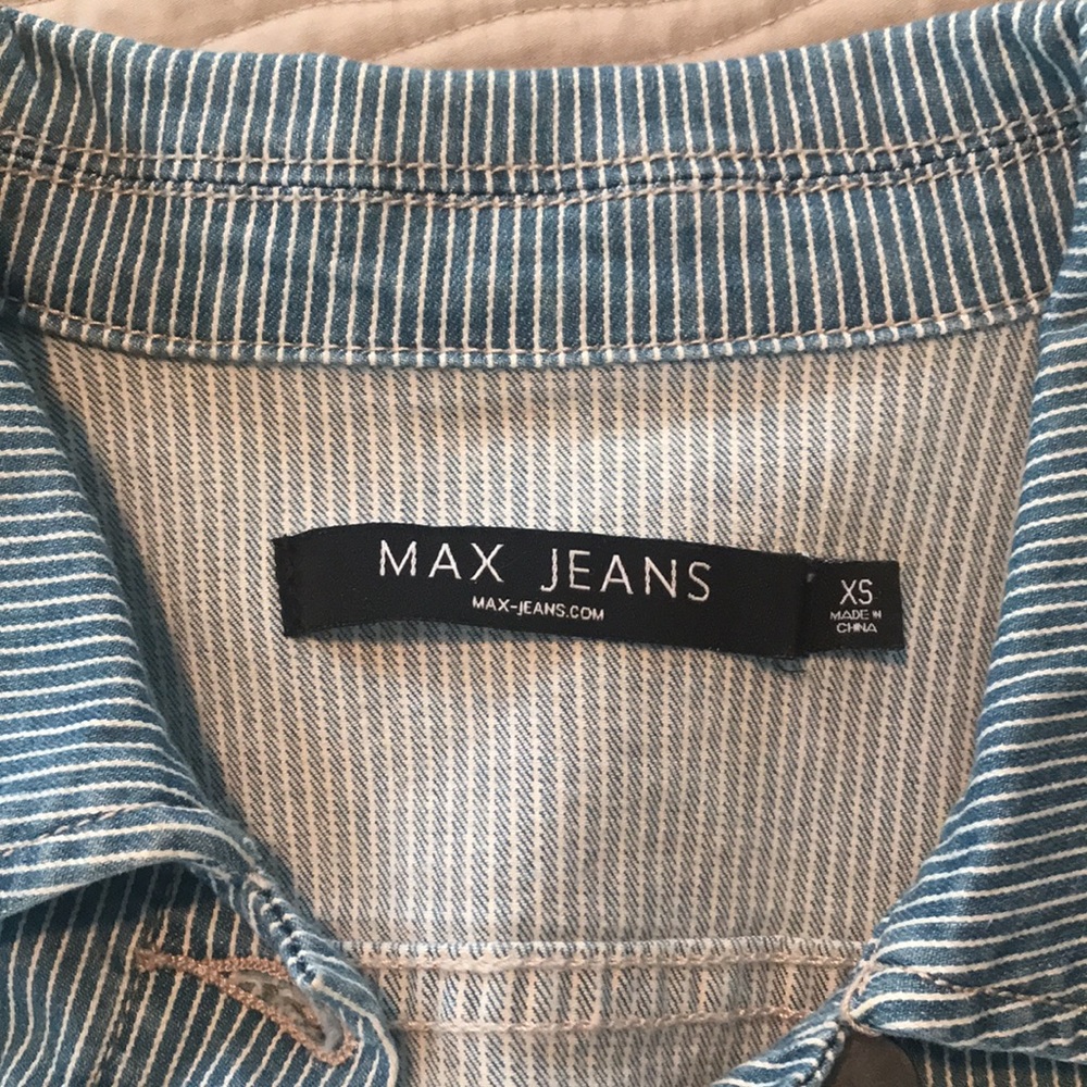 Striped Jean Jacket - Picture 3 of 4